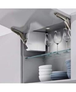 Bộ tay nâng Free Flap 3.15 E Hafele 372.29.703 nắp xám