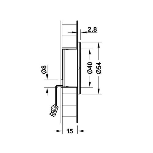 Đèn Led 2028 cảm biến chuyển động 12V Hafele 833.73.110 5 Đèn Led 2028 cảm biến chuyển động 12V Hafele 833.73.110