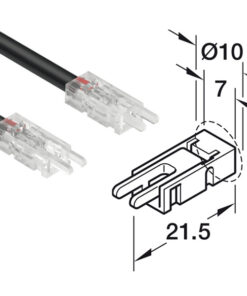 Kích thước của Dây nối dài cho đèn Led Hafele 833.89.194