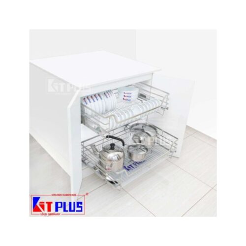 Giá xoong nồi nan dẹt inox mờ Kit Plus BG VIP.60