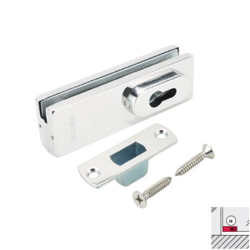 Khóa kẹp chân kính Inox bóng Hafele 981.00.66