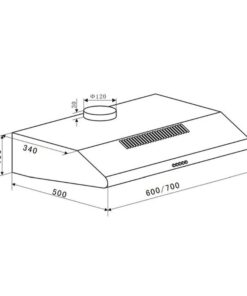 Kích thước Hình ảnh máy hút mùi Eurosun EH-60CF19S