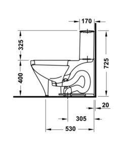 Lắp đặt bồn cầu 1 khối Duravit Durastyle Hafele 588.45.452