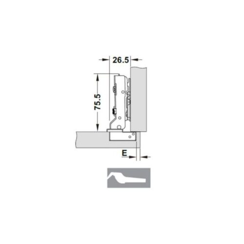 Bản lề Cucina Legato 334.00.031 Inox 304