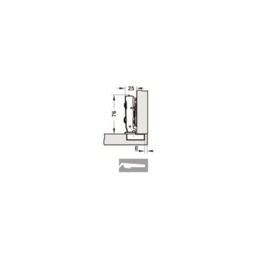 Bản lề Cucina Legato 334.00.064 mạ niken, đen