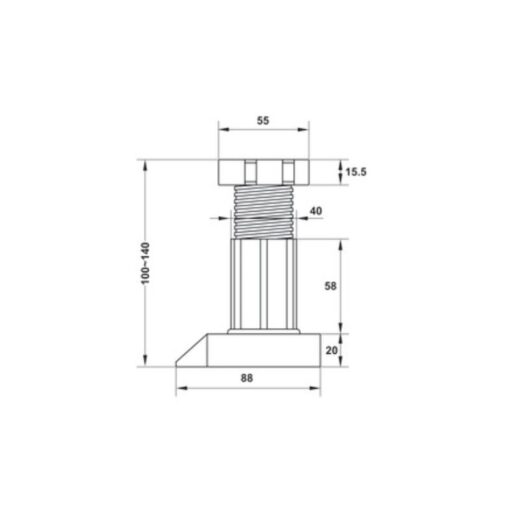 Chân tủ Cucina 637.15.011 - Ảnh 3