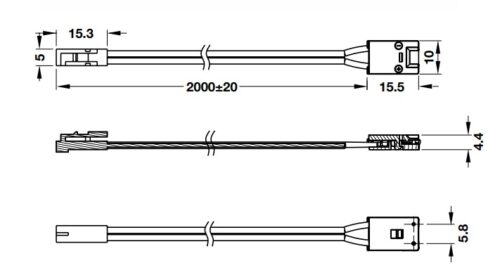 Dây dẫn điện cho đèn Led dây Cucina 833.01.403