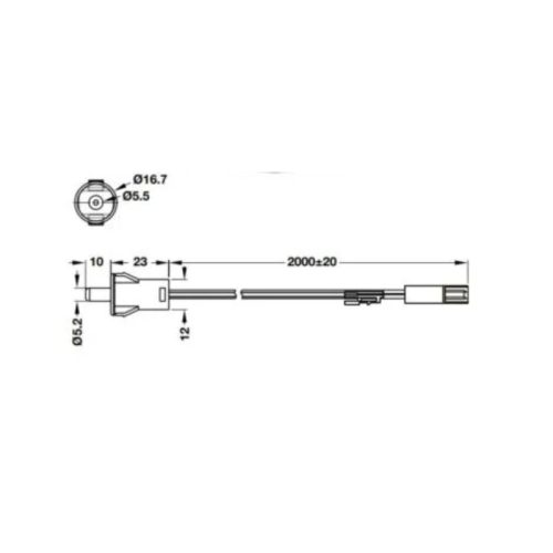 Công tắc cửa Cucina Stella 833.01.405 5 Công tắc cửa Cucina Stella 833.01.405