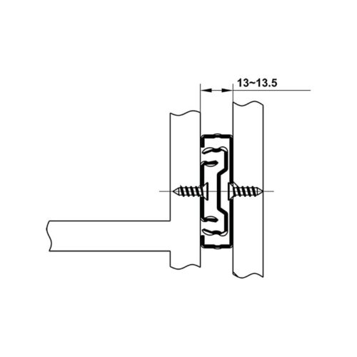 Ray bi giảm chấn dài 400mm Hafele 494.02.063