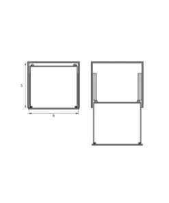Rổ Đựng Chén Đĩa Cappella 70Rổ đựng bát đĩa Cappella 700mm Hafele 549.08.0110mm Hafele 549.08.011