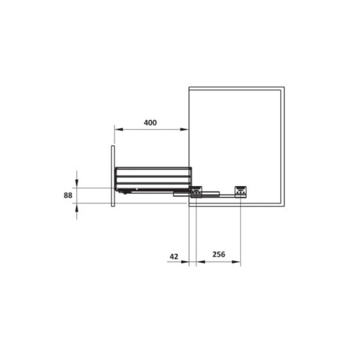 Rổ đựng bát đĩa Cappella 800mm Hafele 549.08.013