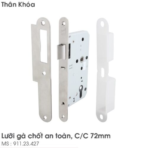 Thân khóa lưỡi gà chốt an toàn Hafele 911.23.427