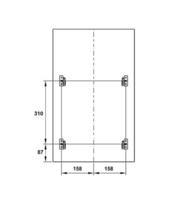 Thùng rác gắn cánh Hafele Viola 503.48.505