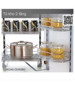 Tủ kho 2 tầng Inox hộp cánh mở Eurogod C040245