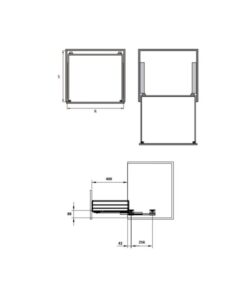 Bộ rổ bát đĩa Hafele Cappella 549.08.151 700mm