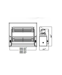 Bộ rổ nâng hạ Hafele Oria 504.76.508 900mm