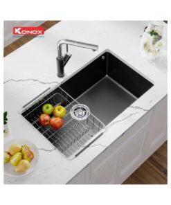 Chậu rửa bát Granite Naros 760S Black