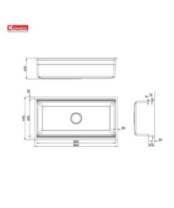 Thiết kế của Chậu rửa bát Workstation Undermount Sink KN8644SU Dekor