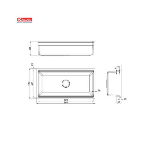 Thiết kế của Chậu rửa bát Workstation Undermount Sink KN8644SU Dekor