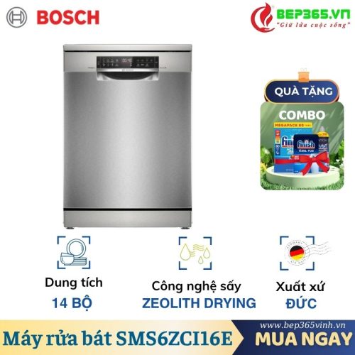Máy rửa bát độc lập Bosch SMS6ZCI16E serie 6