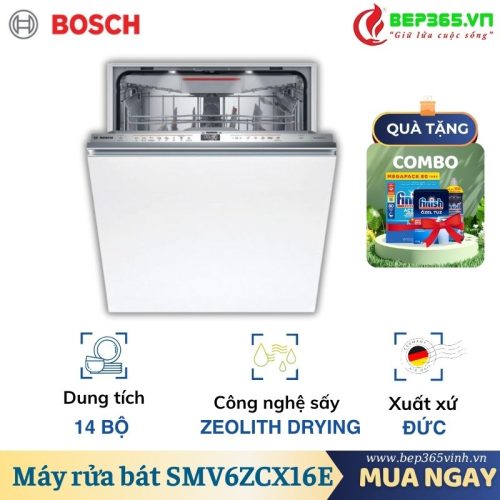 Máy rửa bát âm tủ Bosch SMV6ZCX16E Serie 6