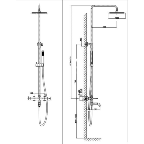 Hình ảnh sen cây tắm nóng lạnh Paul Schmitt PA511R