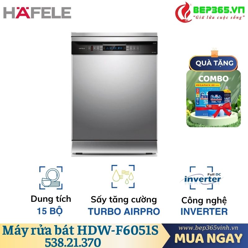 Máy rửa bát độc lập Hafele HDW-F6051S 538.21.370 3 Máy rửa bát độc lập Hafele HDW-F6051S 538.21.370