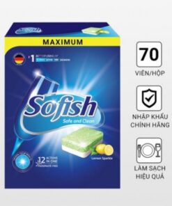Combo muối + viên rửa Sofish maximum plus