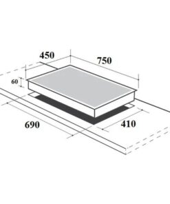Hình ảnh bếp từ kết hợp hồng ngoại Canzy CZ 907GIM lắp âm