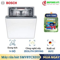 Máy rửa bát âm tủ Bosch SMV8TCX01E Serie 8