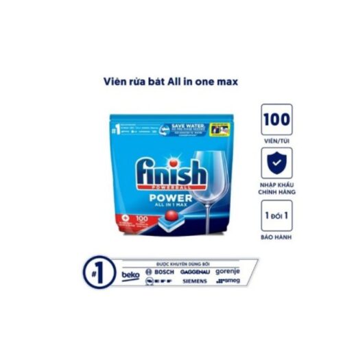 Viên rửa bát Finish AIO Max 100 viên