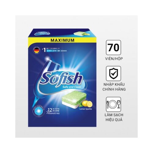 Viên rửa bát Sofish maximum 70 viên