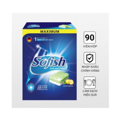 Viên rửa bát Sofish maximum 90 viên