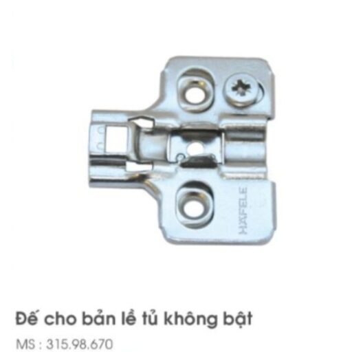 Đế bản lề Metalla SM không bật Hafele 315.98.670