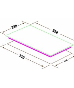 Kích thước bếp từ Canzy CZ-1088I