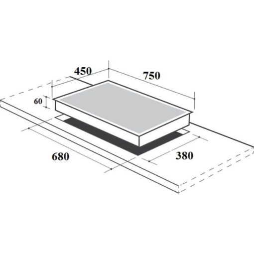 Kích thước bếp từ Canzy CZ-52I