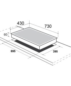 Kích thước bếp từ CZ-IC99PLUS