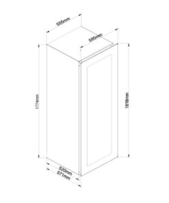 Kích thước tủ bảo quản rượu âm tủ Malloca MWC-95BI