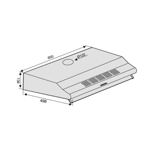 Thiết kế của Máy hút mùi âm tủ Lorca TA 3007A-60