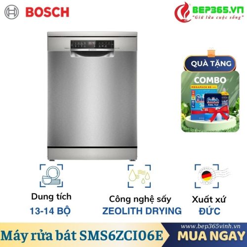 Máy rửa bát độc lập Bosch SMS6ZCI06E Serie 6