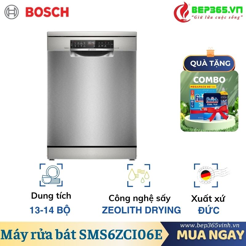 Máy rửa bát độc lập Bosch SMS6ZCI06E Serie 6 3 Máy rửa bát độc lập Bosch SMS6ZCI06E Serie 6