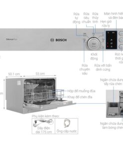 Đặc điểm máy rửa bát mini Bosch SKS62E38EU