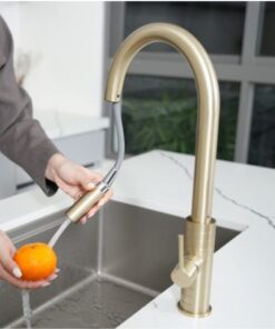 Dây rút vòi rửa bát nóng lạnh Konox Venice Gold có dây rút