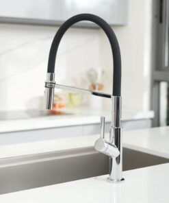 Hình ảnh thực tế vòi rửa bát nóng lạnh Konox Tema Chrome
