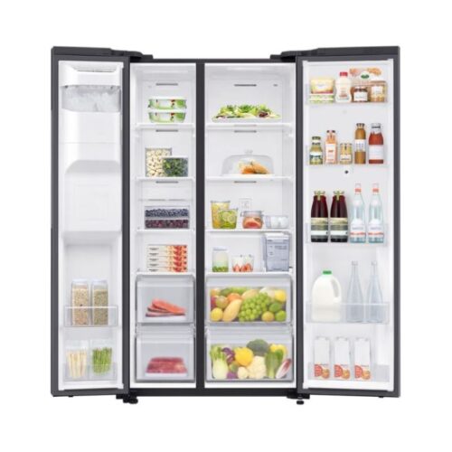 Thiết kế tủ lạnh 2 cánh side by side SamSung 616 lít Family Hub RS64T5F01B4/SV