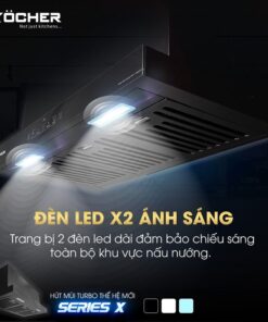 Ảnh hút mùi Köcher TURBO SERIES X - Máy hút mùi công suất lớn