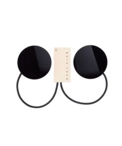 Bếp từ đôi Upscale ISOLA di động black white