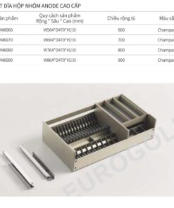 Kích thước giá bát đĩa Eurogold EUM6060