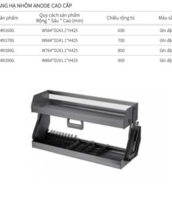 Kích thước giá nâng hạ Eurogold EUM9180G