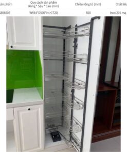 Kích thước tủ khô nan dẹt 6 tầng Eurogold EG80660S